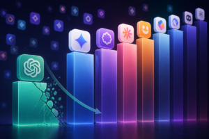 ChatGPT’s share of the AI-assistant market falls below 50%