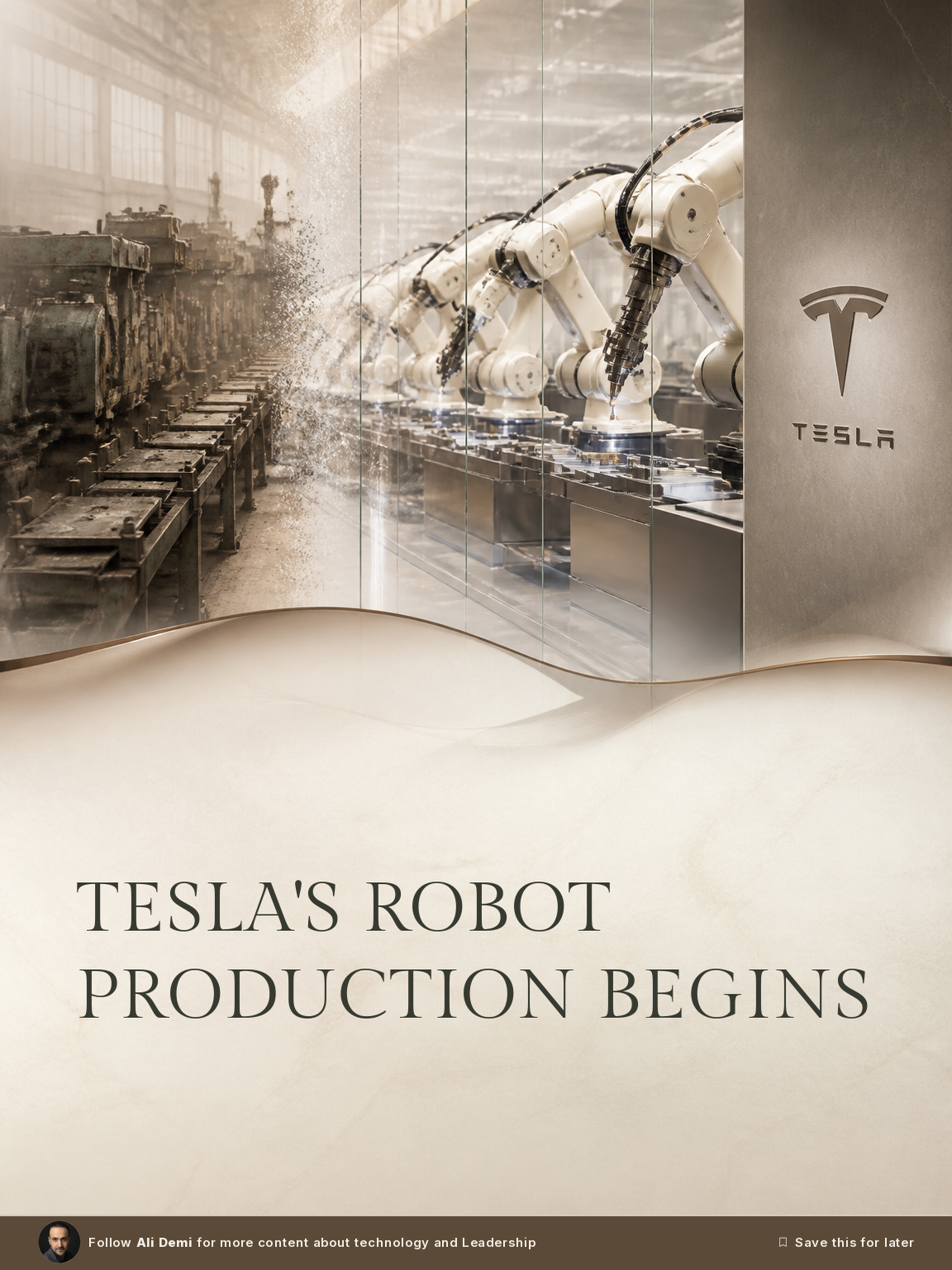 Tesla Just Turned a Car Factory Into a Robot Factory