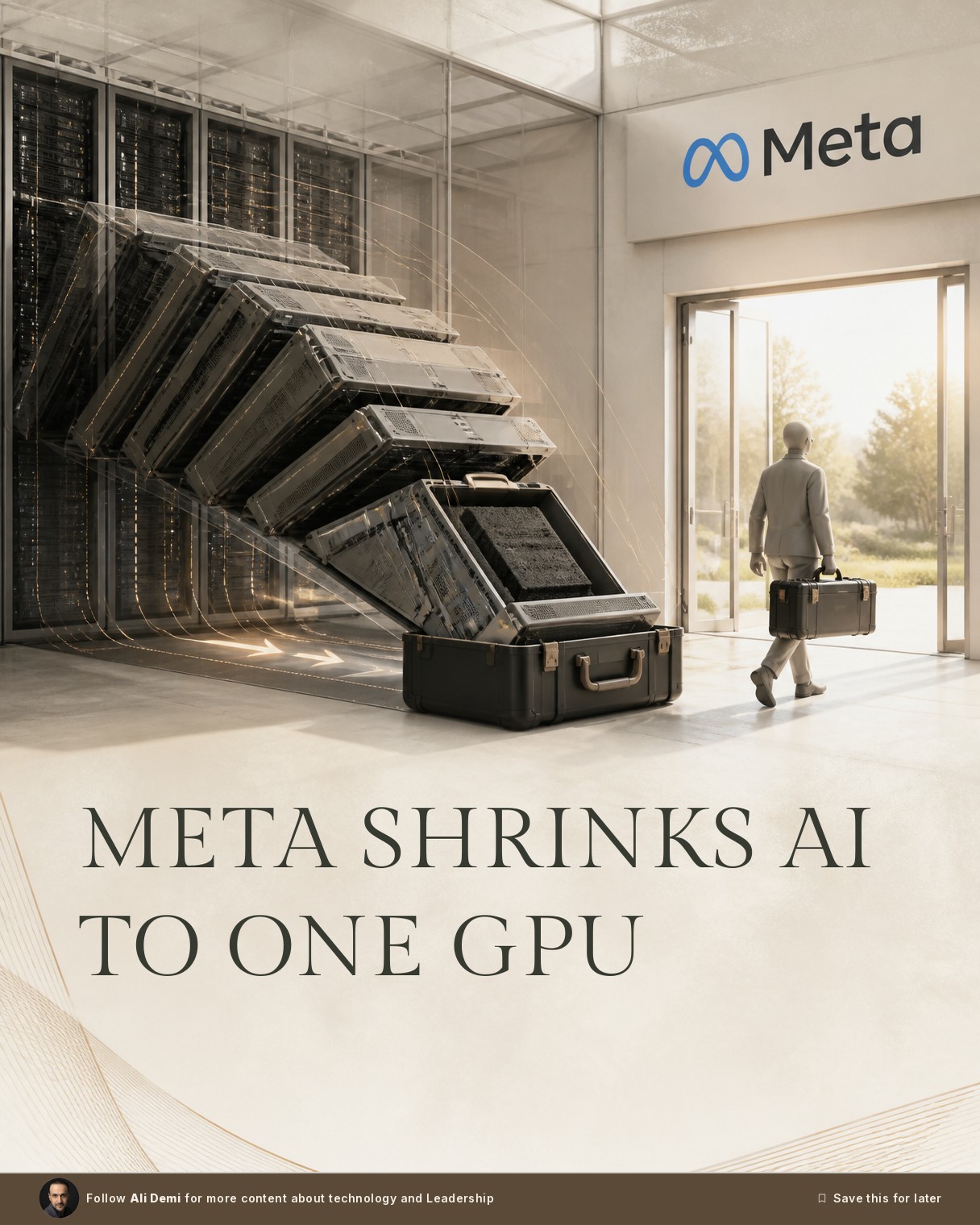 Meta Just Shrunk a Real AI Agent Down to One GPU