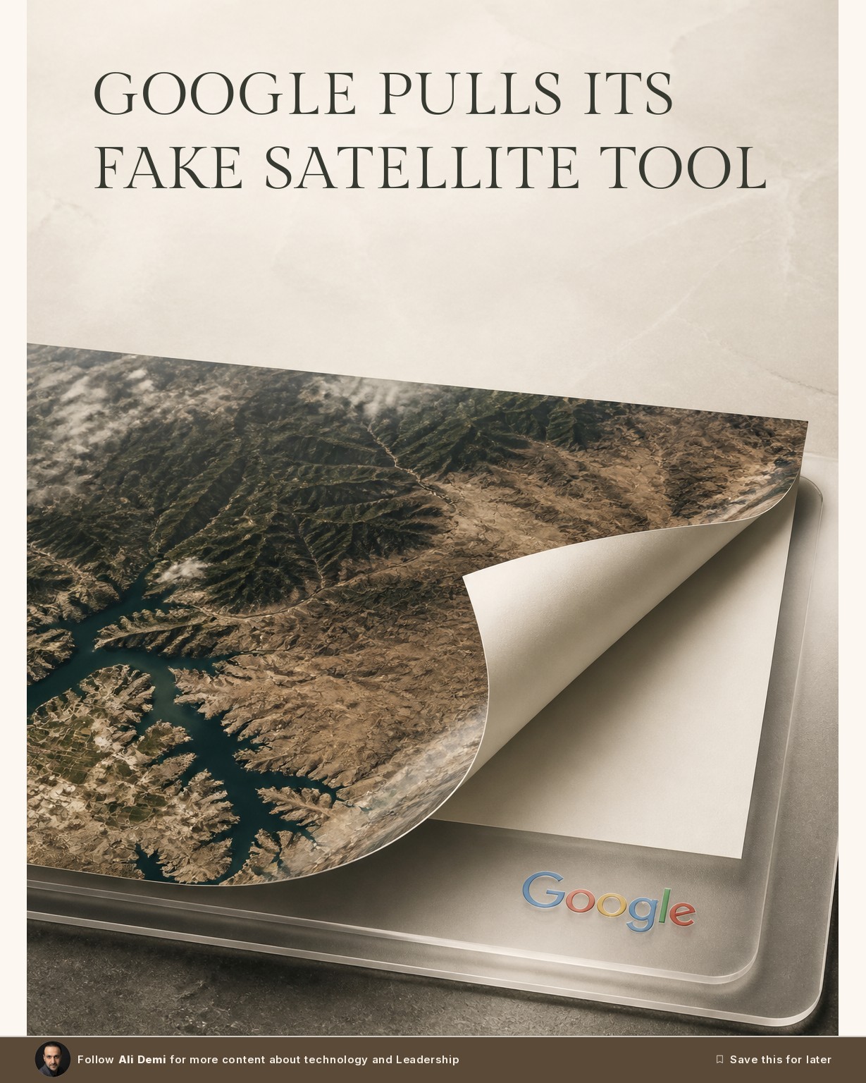 Google Earth Let You Fake a Satellite Photo. Not Anymore.