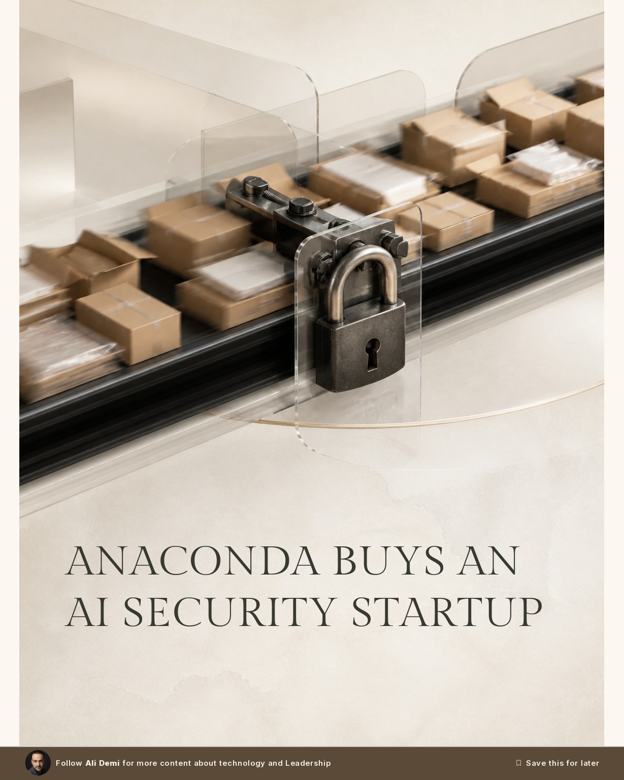 Anaconda Just Bought the Company That Audits AI Agents